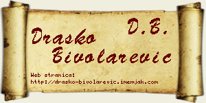 Draško Bivolarević vizit kartica